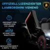 Lamborghini kinderauto elektrisch met afstandsbediening, bluetooth & muziekfunctie, voor 3 6 jaar, max. 30kg, zwart 5