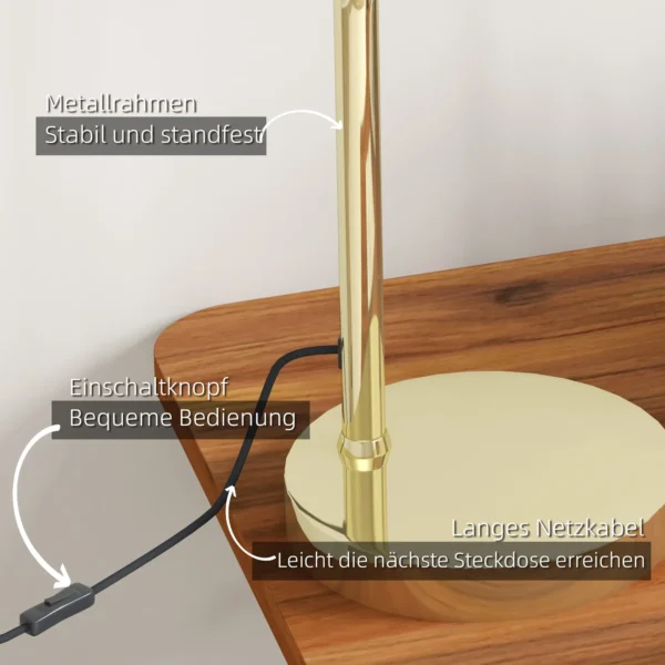 Led lamp voor bureau & nachtkastje, energiebesparend, warm wit, dimbaar, e27 fitting 8