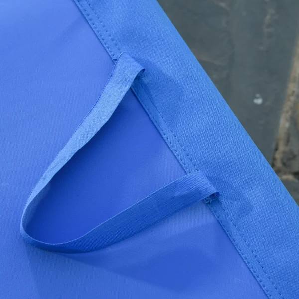 Ligstoel campingbed opvouwbare ligstoel met verstelbare rugleuning tot 120 kg belastbaar voor balkon terras oxford blauw 10