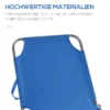 Ligstoel campingbed opvouwbare ligstoel met verstelbare rugleuning tot 120 kg belastbaar voor balkon terras oxford blauw 6