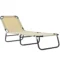 Ligstoel tuinstoel verstelbare rugleuning staal blauw 188x56x28cm ideaal voor tuin balkon 1