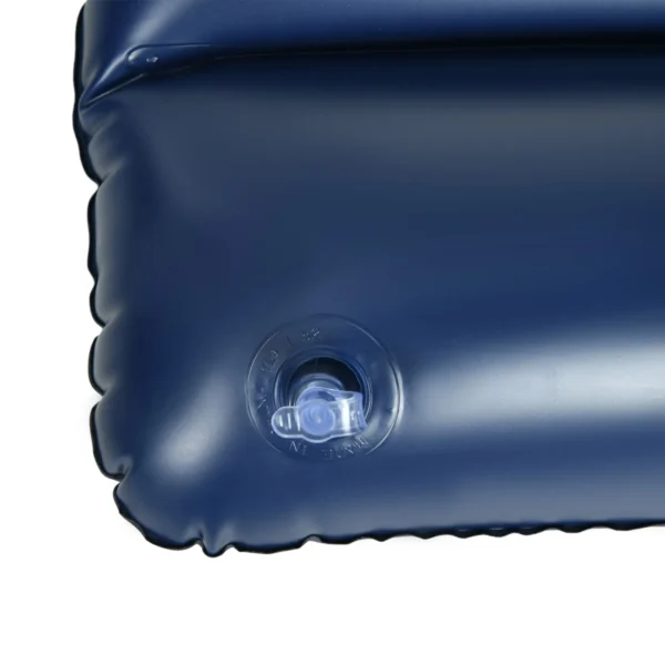 Luchtbed dubbele luchtmatras met handpomp & hoofdkussen, blauw 203x152x22cm voor kamperen & gasten 10