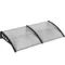 Luifel voortent voor voordeur 200 x 96 x 27 cm overkapping met uv bescherming, regenbescherming zonbescherming voor buiten alu zwart 1