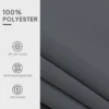 Markiesdoek markiesstof met volant waterafstotend vervangingsstof voor 4 x 3 m markiezen markiesdoek markiesstof zonwering voor tuin balkon hof grijs 6