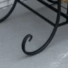 Metalen bloemenrek 4 niveaus plantenrek voor tuin balkon bloementrap zwart 45x24,5x80cm decoratief & stabiel 9