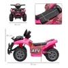 Mini elektrische quad voor kinderen 18 36 maanden, elektrische atv met led koplamp, metaal & pp kunststof, roze, veilig rijplezier voor kleine avonturiers 4