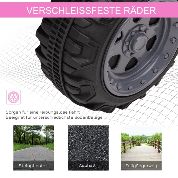 Mini elektrische quad voor kinderen 18 36 maanden, elektrische atv met led koplamp, metaal & pp kunststof, roze, veilig rijplezier voor kleine avonturiers 8