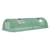 Mini tunnelkas foliekas met mesh raam uv bestendig pe folie groen 200x80x45cm ideaal voor tuinplanten 1