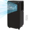 Mobiele airconditioning 3in1 koeling ventilatie ontvochtiging 9000btu led afstandsbediening timer zwart 1
