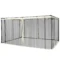 Muggennet voor 3x4 paviljoen, 4 zijpanelen, vliegennet met rits, insectenbescherming van nylon mesh, zwart 1