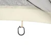 Muggennet voor 3x4 paviljoen, 4 zijpanelen, vliegennet met rits, insectenbescherming van nylon mesh, zwart 10