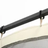Muggennet voor 3x4 paviljoen, 4 zijpanelen, vliegennet met rits, insectenbescherming van nylon mesh, zwart 9
