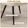 Oorfauteuil, gestoffeerde relaxstoel met armleuning, metalen poten, loungestoel voor woonkamer, slaapkamer, crèmewit 6