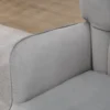 Oorfauteuil met voetenbank, loungestoel relaxstoel gestoffeerde stoel fluweelachtige tv stoel eetkamerstoel tot 120 kg lichtgrijs 8