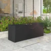 Opbergtas voor tuinkussens, kussentas, beschermhoes met draaghandvat rits, waterdicht uv bestendig 600d oxford, voor kussenovertrekken kerstbomen 200x60x75 cm, zwart 9