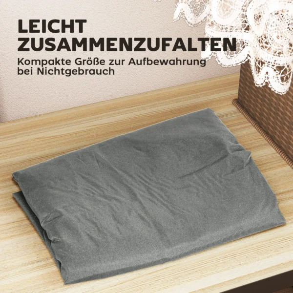 Opbergtas voor tuinkussens, kussentas, beschermhoes met draaghandvat rits, waterdicht uv bestendig 600d oxford, voor kussens kerstbomen 200x60x75 cm lichtgrijs 8