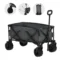 Opvouwbare bolderwagen handwagen 360° tuinwagen met telescopische handgreep tot 20 kg verstelbare handgreephoogte voor uitstapjes & tuin 1