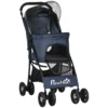 Opvouwbare hondenwagen met kussen 4 wielen netvenster voor kleine honden en katten 600d oxford materiaal 1