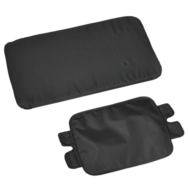 Opvouwbare hondenwagen met kussen voor honden en katten tot 20 kg, kattenwagen met netvenster van oxford stof in grijs zwart 10