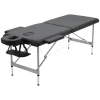 Opvouwbare massagetafel professionele 7 zone massagetafel, in hoogte verstelbaar, belastbaar tot 130kg, ideaal voor spa & salon, zwart 10