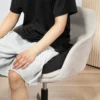 Orthopedisch zitkussen ergonomisch zitkussen voor bureaustoel, auto & co., staartbeenkussen van memory schuim voor staartbeen, ischias, aambeien rugpijnverlichting, zwart 10