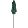 Parasol Ø196 cm, parasol met kantelfunctie, zeshoekige balkonparasol strandparasol windvast stabiel marktparasol draaiparasol zonbescherming voor strand balkon tuin, groen 1