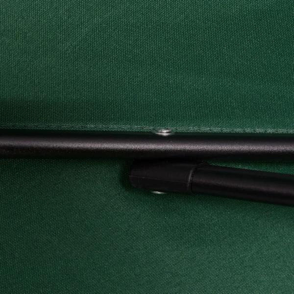 Parasol Ø196 cm, parasol met kantelfunctie, zeshoekige balkonparasol strandparasol windvast stabiel marktparasol draaiparasol zonbescherming voor strand balkon tuin, groen 10