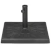 Parasolvoet 19 kg stabiele voet voor Ø 32/38/48 mm parasolstangen, kunstharz zwart, 51 x 51 x 32 cm 1