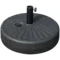 Parasolvoet 22 kg voor Ø38/48 mm parasol, zwart cement, stabiel & weerbestendig, Ø51 x 12h cm 1