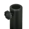 Parasolvoet 29kg voetstuk voor Ø38/48mm masten in rattanlook, ideaal voor tuin & balkon, hdpe zwart Ø51x36cm 9