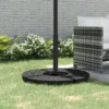 Parasolvoet 4 kg kruisvoet voor zweefparasol Ø38 tot 48 mm, stabiele parasolhouder in zwart 100 x 100 x 75 cm 2