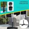 Parasolvoet 4 kg kruisvoet voor zweefparasol Ø38 tot 48 mm, stabiele parasolhouder in zwart 100 x 100 x 75 cm 5
