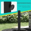 Parasolvoet 4 kg kruisvoet voor zweefparasol Ø38 tot 48 mm, stabiele parasolhouder in zwart 100 x 100 x 75 cm 8