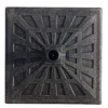 Parasolvoet parasolhouder van kunsthars 15kg voor Ø38/48mm zwart 47x47x32cm stabiel en weerbestendig 10