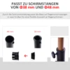 Parasolvoet parasolhouder van kunsthars 15kg voor Ø38/48mm zwart 47x47x32cm stabiel en weerbestendig 7