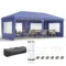 Paviljoen 2,95 x 5,85 m partytent, vouwpaviljoen met uv bescherming, pop up paviljoen met ramen & zijwanden, tuintent van oxford & staal, blauw 1