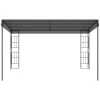 Pergola tuinpaviljoen 4 x 3 m overkapping tent van metaal & polyester in grijs, ideaal voor tuin & terras 8