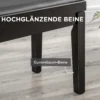 Pianokruk hoogteverstelbare pianobank met lederen kussen, kunstleer, rubberhout, zwart, 63 x 33 x 45 56 cm, ideaal voor pianisten 6