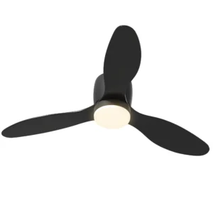 Plafondventilator met verlichting en afstandsbediening 115 cm led lamp met ventilator, omkeerbare dc motor, 3 bladen, 3 lichtkleuren, 6 snelheden, timer plafondventilator voor slaapkamer 1