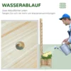 Plantenbak met klimrek bloembak voor klimplanten van hout 64x28x120cm, ideaal voor tuin & terras 6