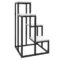 Plantenstandaard staal bloemenrek 4 niveaus voor tuin balkon 34x34x70cm wit 1