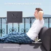 Polyrattan zonneligstoel voor 2 personen dubbele ligstoel met voetenbank opslagruimte paraplu gat weerbestendig tuinligstoel 320kg draagvermogen tuinmeubilair ligstoel relaxstoel voor tuin 125x114x72,5 cm grijs 6