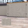 Polyrattan zonneligstoel voor 2 personen dubbele ligstoel met voetenbank opslagruimte paraplu gat weerbestendig tuinligstoel 320kg draagvermogen tuinmeubilair ligstoel relaxstoel voor tuin 125x114x72,5 cm grijs 7