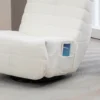 Relaxstoel draaibaar tv stoel met ligfunctie, schommelfunctie, tv stoel met voetensteun, zakveerkern, zijvak 9