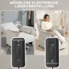 Relaxstoel elektrisch tv stoel met geheugenfunctie, stiller geluid, verstelbare ligfunctie relaxstoel met huisdiervriendelijk fluweelimitatie, afstandsbediening crème 6