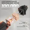 Relaxstoel elektrisch tv stoel met geheugenfunctie, stiller geluid, verstelbare ligfunctie relaxstoel met huisdiervriendelijk fluweelimitatie, afstandsbediening grijs 5