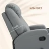 Relaxstoel met elektrische massagefunctie, televisiestoel met lig & schommelfunctie, draaibaar, tv stoel met veersysteem 8