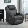 Relaxstoel met massagefunctie, elektrische tv stoel met ligfunctie, massagestoel met afstandsbediening, bekerhouder 2