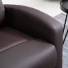 Relaxstoel met opsta hulp en elektrische massagefunctie, ligfunctie, kunstleer, bruin, comfortabele stoel met afstandsbediening 10