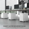 Rolcontainer met 3 lades archiefkast met slot bovenop omslag kantoorkast voor a4 legal hangmappen 30 x 50 x 53,5 cm 8